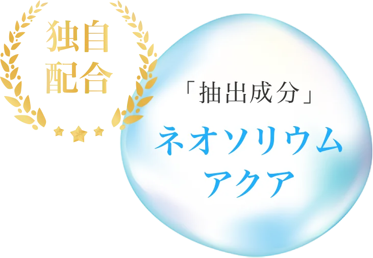 独自配合 「抽出成分」ネオソリウムアクア